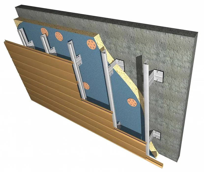 Montaż wentylowanej izolacji elewacji