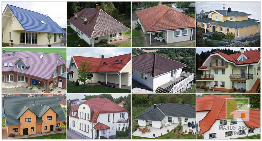 Wszystkie rodzaje dachów domów prywatnych i ich cechy, wybór materiału na dach, projekty fotograficzne