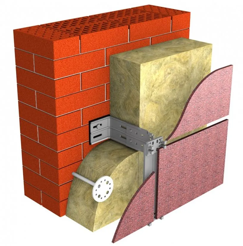 Wełna mineralna wewnątrz wentylowanej elewacji