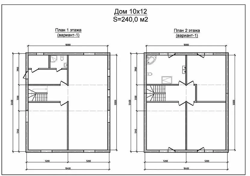 Projekt domu piętrowego 10x12m z płyt żelbetowych