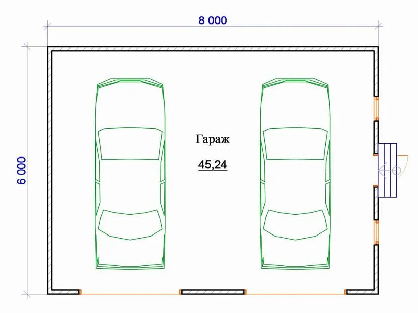 Wymiary garażu na 2 samochody