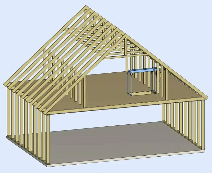 Jeśli dach nie jest „złamany”, to strych nie zajmie całej powierzchni użytkowej poddasza