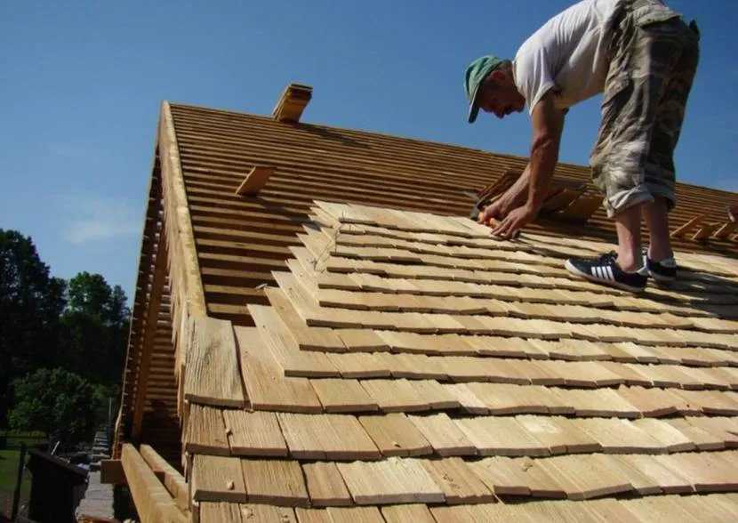 Поперечний метод укладання тесового даху