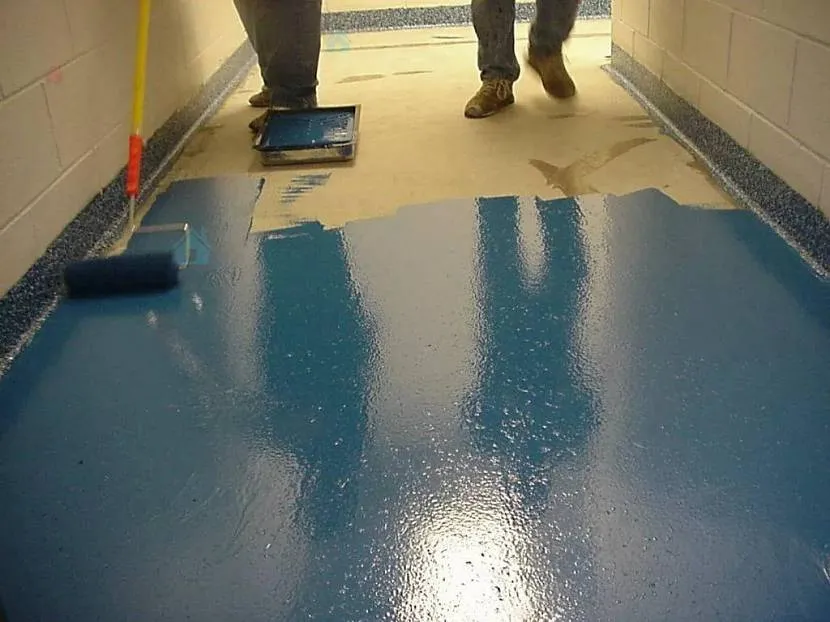Фарбування бетонної підлоги