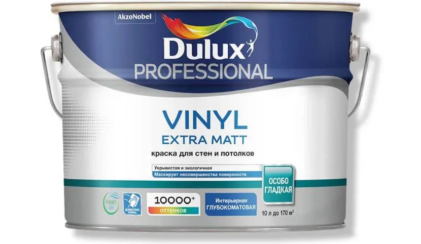 Vinyl Matt від Dulux добре маскує вади поверхні