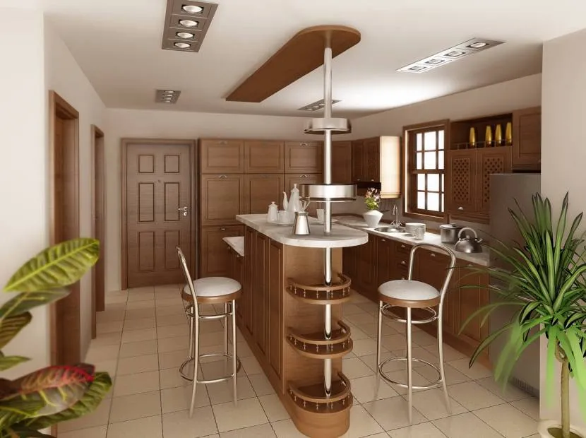 Стильні барні меблі для просторої кухні
