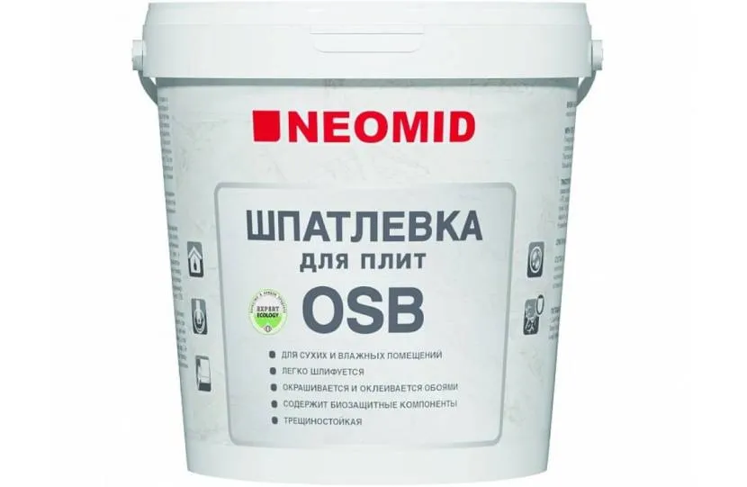 Приклад спеціальної шпаклівки для роботи з плитами ОСБ