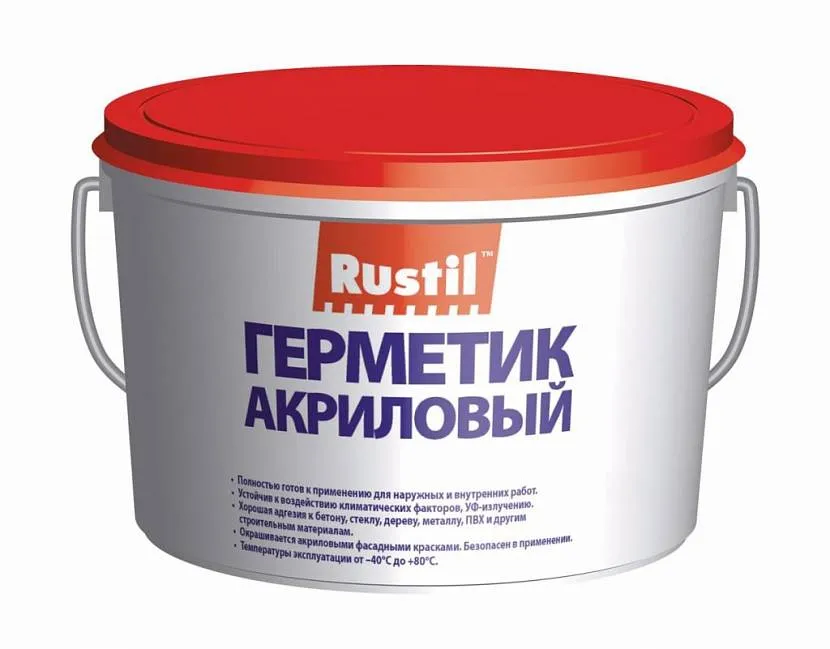 Акрилові герметики, що продаються у відрі, повністю готові до застосування.