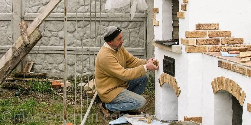 Wysokiej jakości bielenie rosyjskiego pieca i organizacja na nim dekoracji