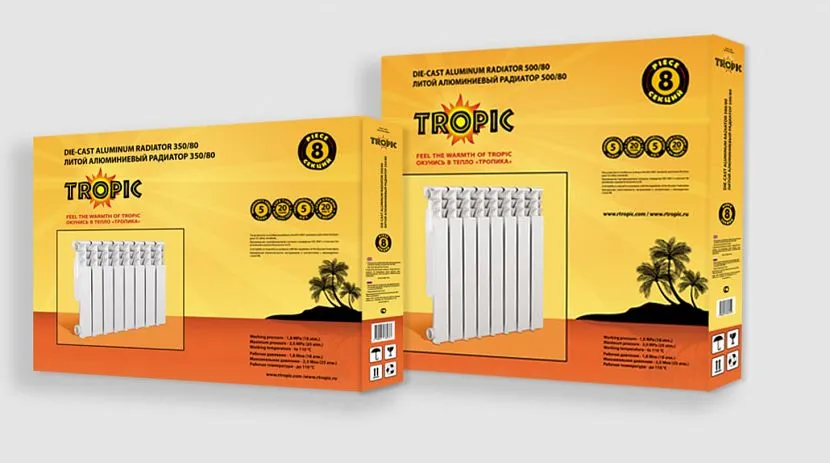 Радіатор алюмінієвий Tropic