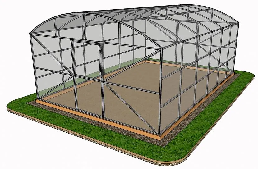Для виконання робіт у теплиці має бути достатньо простору, тому всередині вона має бути достатньо широкою