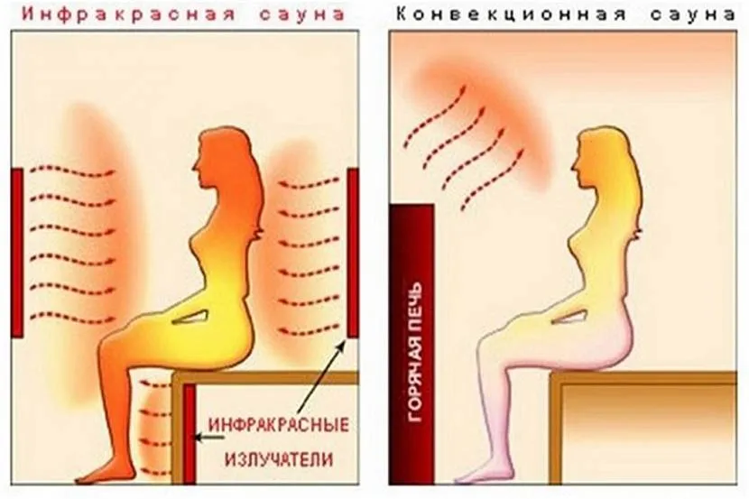 Перевага інфрачервоної сауни перед звичайною парною