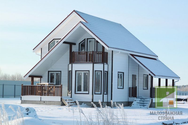 Domy zimowe z drewna pod klucz: wybór materiału, etapy budowy, ceny i popularne projekty, zdjęcia i filmy