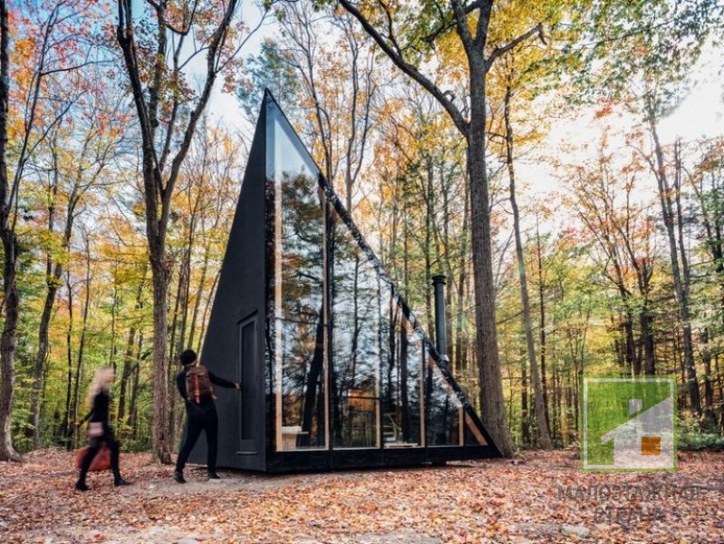 Dom-kryształ w lesie Lanceville - mały, ale wygodny: projekt pracowni architektonicznej BIG