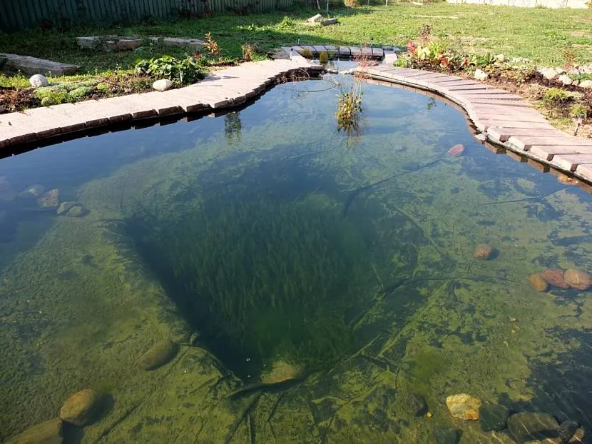 Правильно укладена плівка виглядає як дно природного водоймища