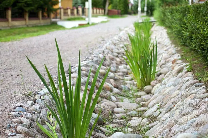 System odwadniający na terenie ze spadkiem