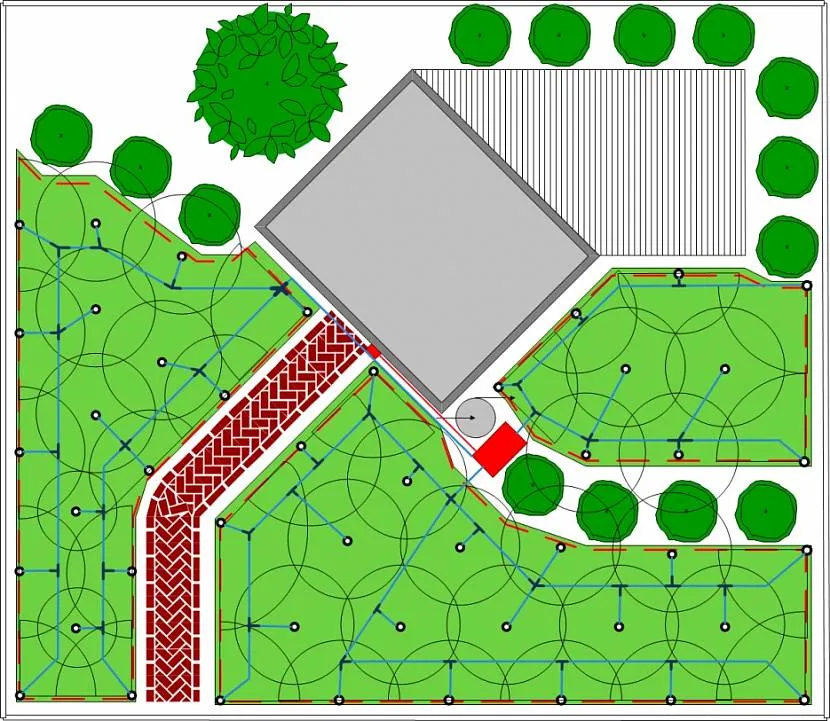 Plan strefy podmiejskiej z zaznaczeniem terenu terenów zielonych