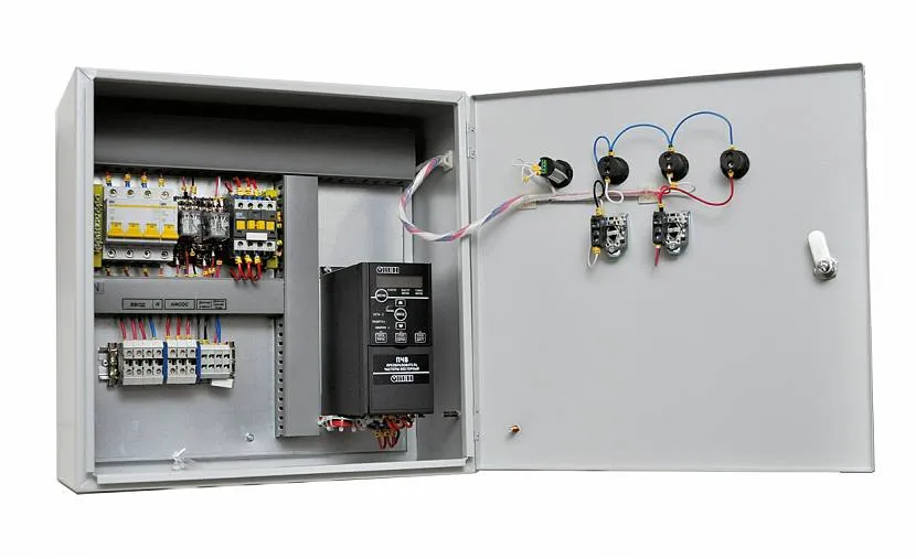 System sterowania pompą zatapialną (szafa elektryczna)