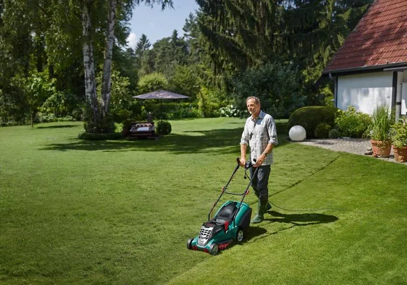 Koszenie trawnika specjalistycznym sprzętem