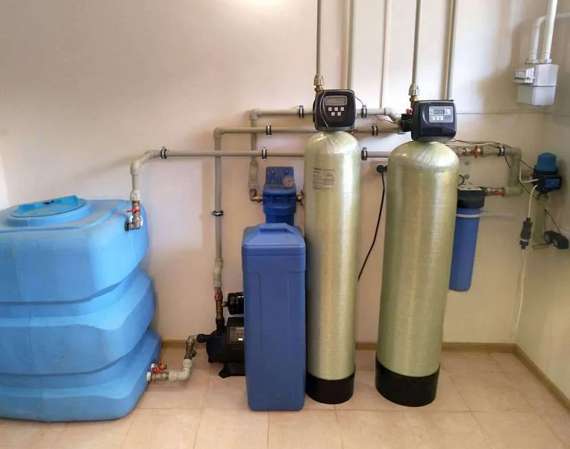 Żelazny system filtracji wody studni