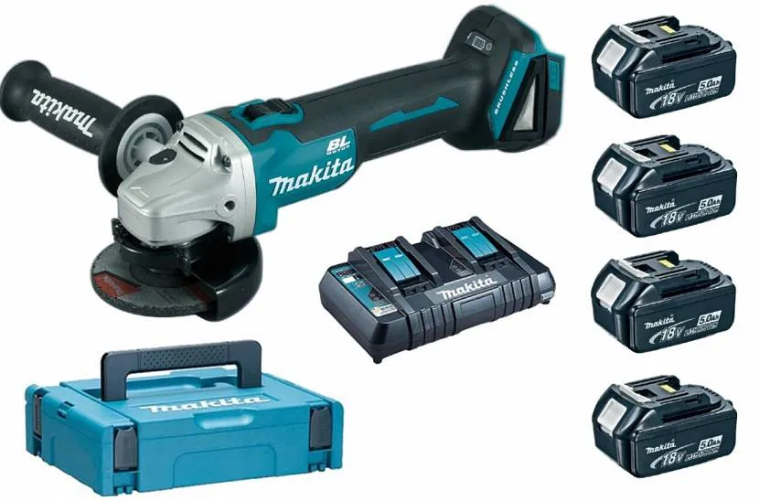 Miniaturowy model baterii Makita DGA504Z z regulacją prędkości