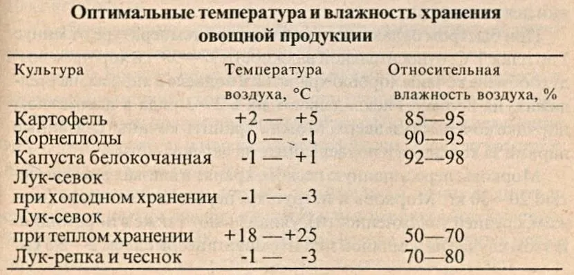 Оптимальні умови зберігання для різних культур відрізняються, і дотримання цих норм дозволить зберегти врожай тривалий час