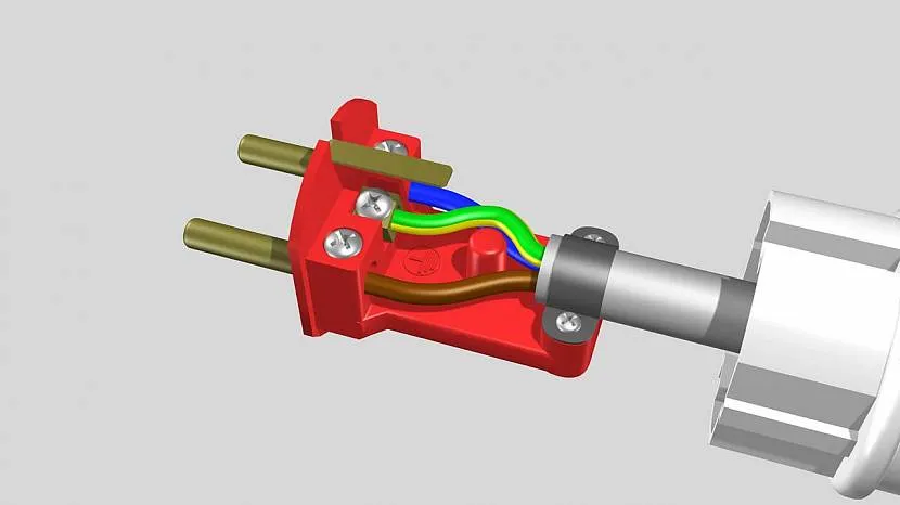 Podłączanie przewodów we wtyczce