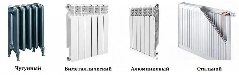 При виборі радіаторів для водяного опалення дуже важливо звертати увагу на матеріал їх виготовлення.