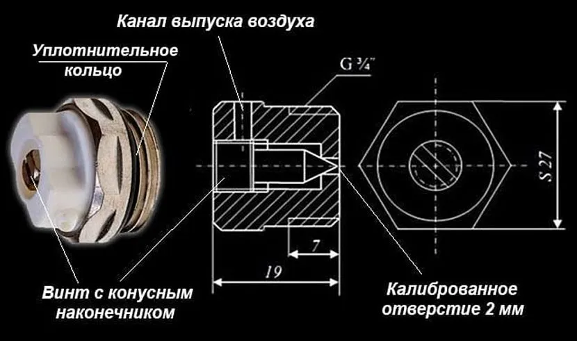 Повна назва цього приладу - голковий радіаторний повітряний клапан Маєвського