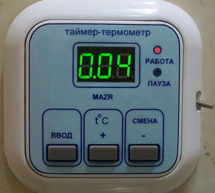 Timer w połączeniu z termometrem