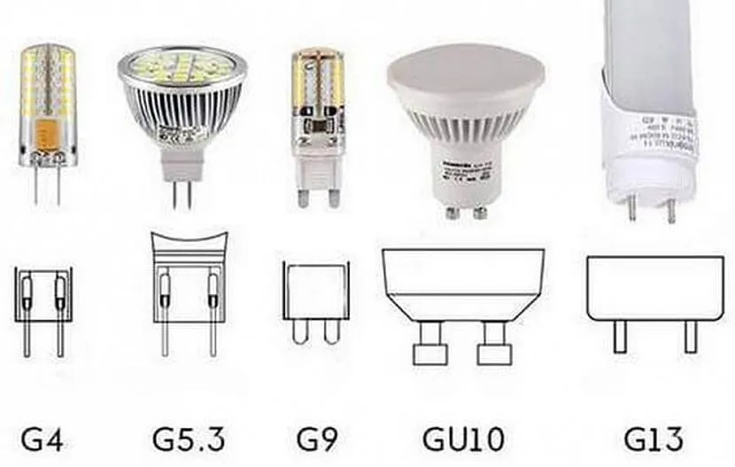 Lampy szpilkowe z wkładami różnych modyfikacji