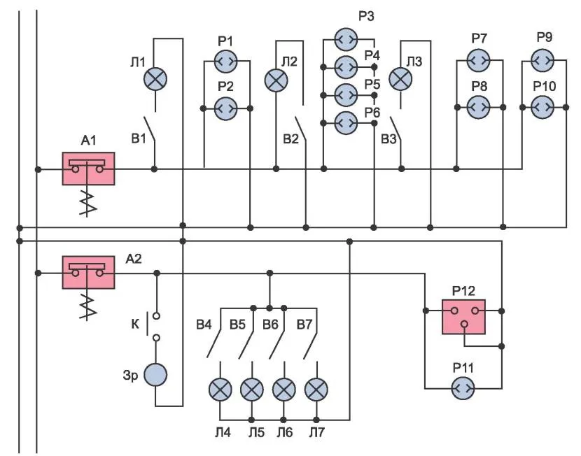 Schemat elektryczny w domu (podstawowy)