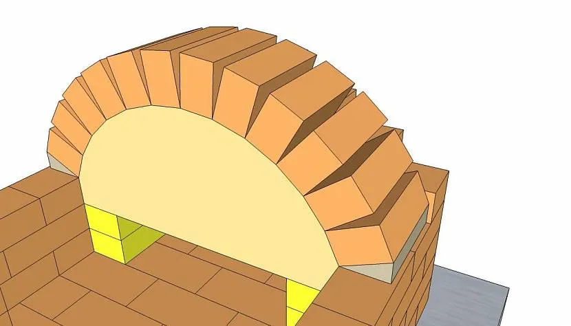 Шаблон для формування аркового склепіння
