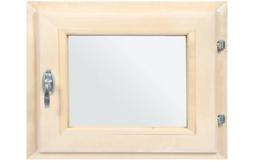 Вікно з липи зі склопакетом – найкращий вибір для встановлення у парній зоні лазні