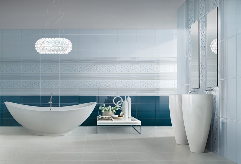 Дизайн плитки у ванну кімнату: найкращі комбінації та гра з формами