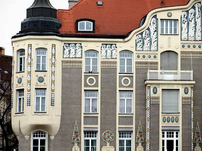 Budynek w stylu secesyjnym w Niemczech