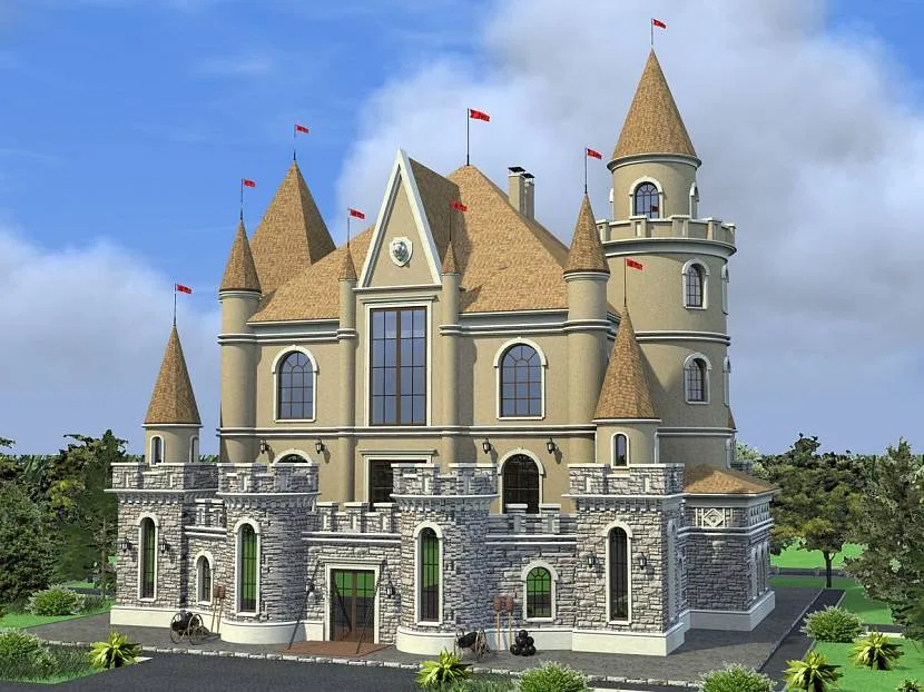 Класичні заміські маєтки в замковому стилі
