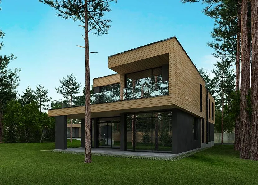 Dom w stylu miękkiego minimalizmu