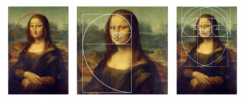 Мона Ліза, яскравий приклад використання золотого перерізу при побудові людського обличчя