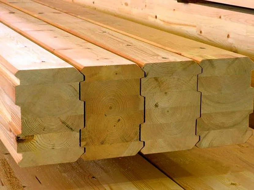 Drewno klejone warstwowo profilowane w systemie „groove-thorn”