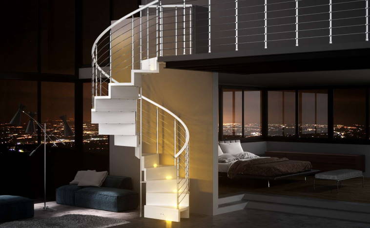 Oświetlenie schodów w prywatnym domu: jak wybrać i zarządzać