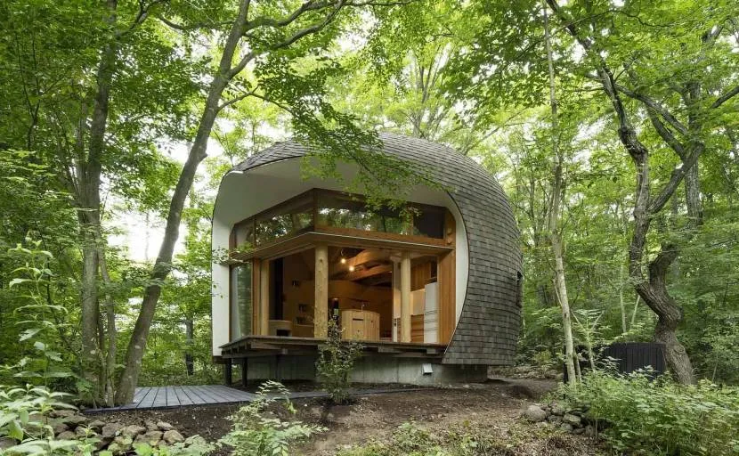 Лісова хатина в Японії