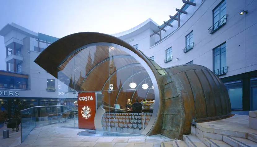Спіральне кафе, побудоване за принципом золотого перетину