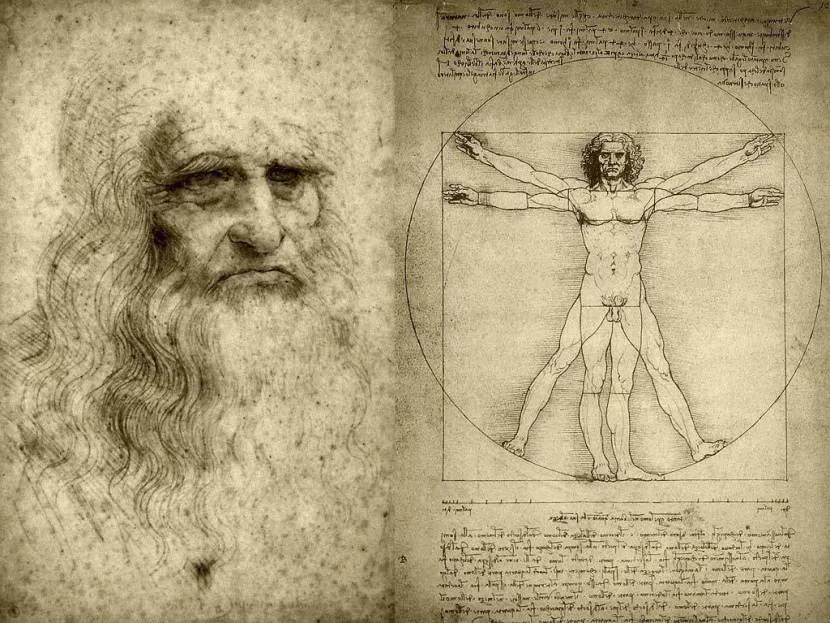 Ілюстрація Леонардо у книзі «Божественна пропорція»