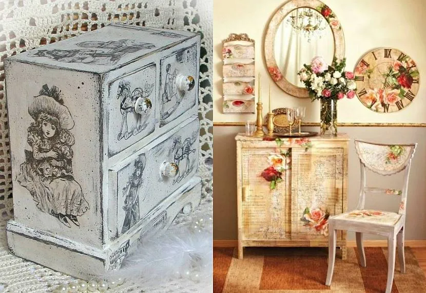 W technice decoupage