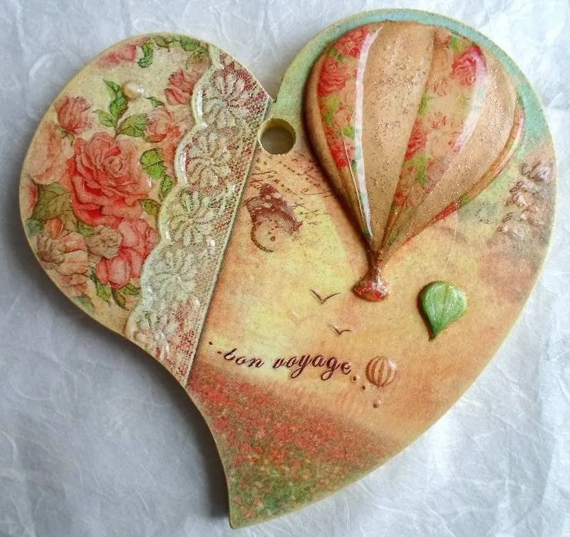 Decoupage - serce