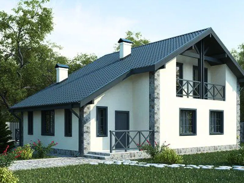 Конструкція даху запозичена у будинків шале