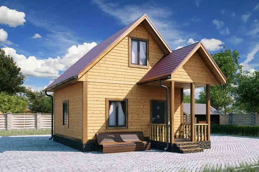 Dom na wsi może zajmować niewielką powierzchnię, ale poddasze uzupełnia go o użyteczną przestrzeń.