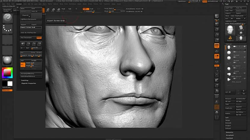 Скульптурування у програмі ZBrush