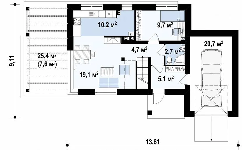 Plan pierwszego piętra